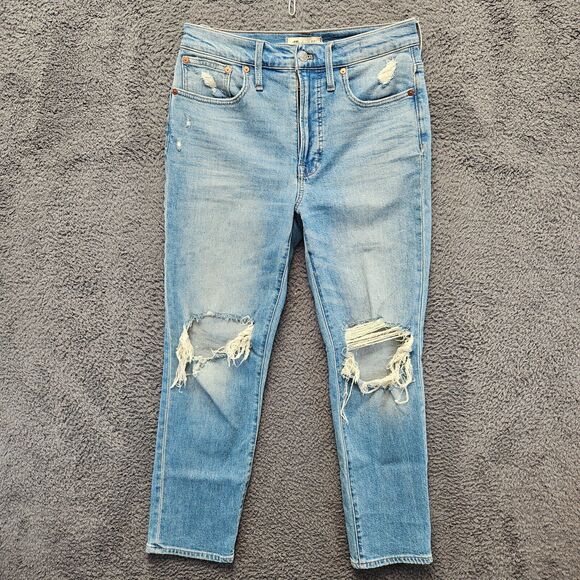 Madewell Denim - Madewell Jeans Women Size 27 Blue Denim Distressed The‎ Perfect Vintage Jean